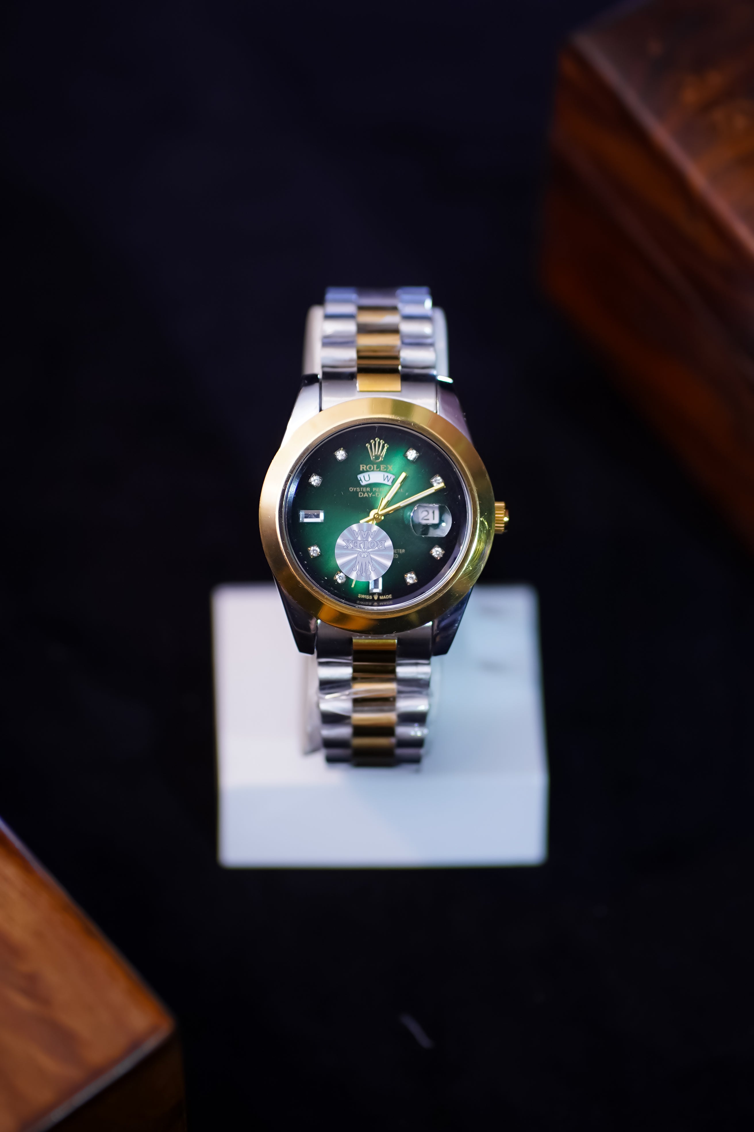 Rolex Oyster Perpetual (Green & Gold)